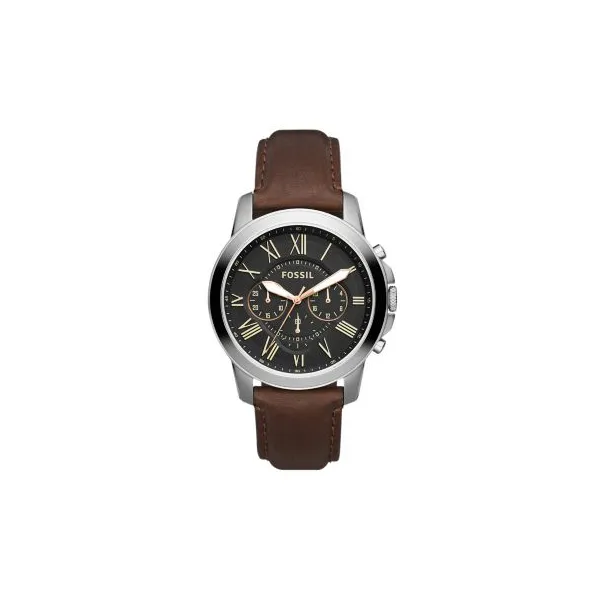 FS4813 Fossil Gents Grant Chronograph Leather Watch Taylors Jewellers Alliston, ON
