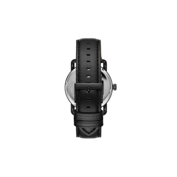 Fossil FS5665 Copeland 42 mm Three Hand Black Leather Watch