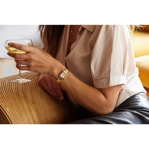 Citizen EW5602-57D Eco-Drive White Dial Sap/Crys Yellow Stain/Steel Band Image 4 Taylors Jewellers Alliston, ON