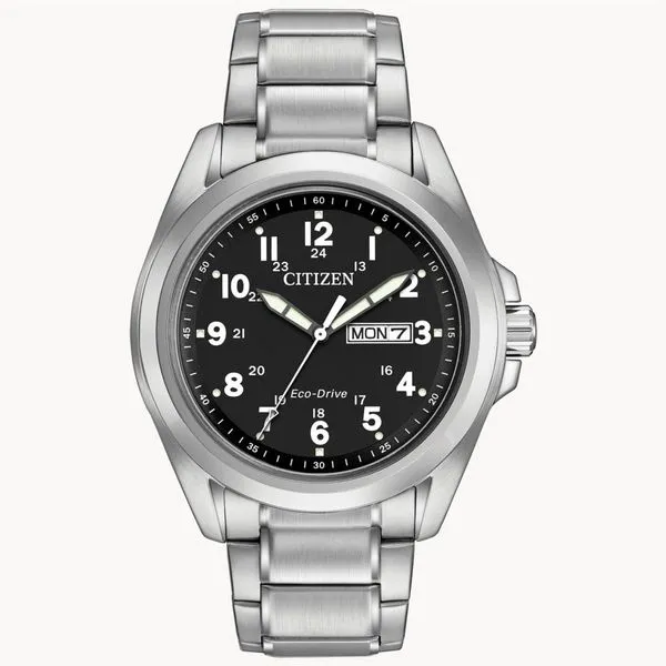CITIZEN® AW0050-82E ECO DRIVE WR100 S/S BRACELET BLACK Taylors Jewellers Alliston, ON