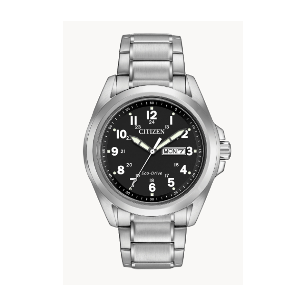 Citizen Eco-Drive Garrison Stainless Steel Watch Taylors Jewellers Alliston, ON