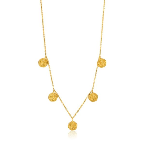 Ania Haie COINS DEUS NECKLACE in 925 Sterling Silver with 14kt Gold Plating Taylors Jewellers Alliston, ON