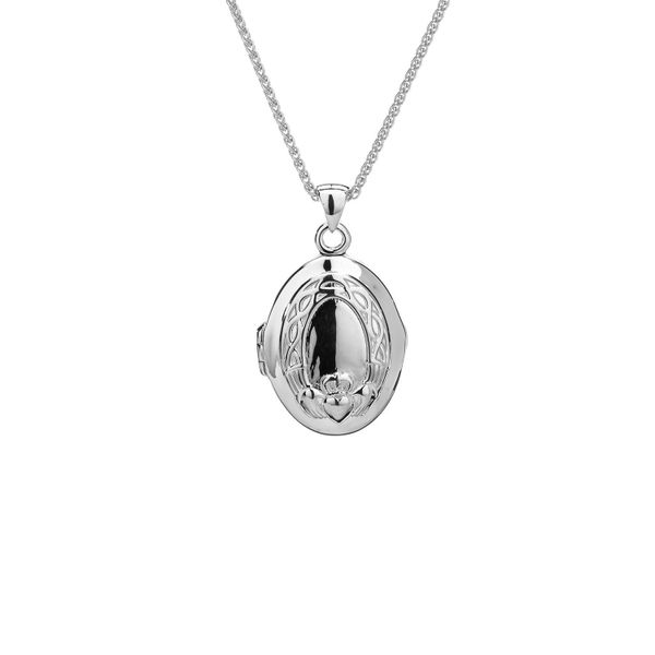 KEITH JACK CLADDAGH LOCKET IN STERLING SILVER & 22KT GILDED YELLOW GOLD Taylors Jewellers Alliston, ON