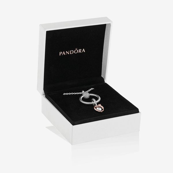 PANDORA B801507-60 HEART AND ROSE FLOWER  