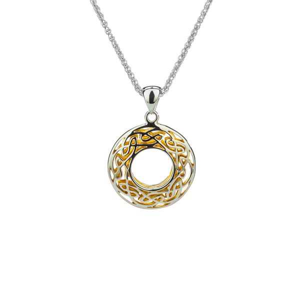 WINDOW TO THE SOUL IN STERLING SILVER & 22KT YELLOW GOLD GILDED SMALL PENDANT Taylors Jewellers Alliston, ON
