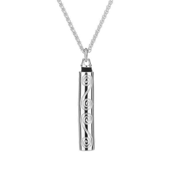 KEITH JACK STERLING SILVER KEEPSAKE VIAL WITH WHEAT CHAIN 18 INCH LENGTH PRM2871 Taylors Jewellers Alliston, ON