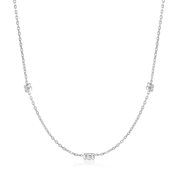 N038-02H Anie Haie Smooth Operator Twist Chain Necklace, Sterling Silver Taylors Jewellers Alliston, ON