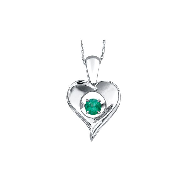 PLUSE STERLING SILVER WITH EMERALD PULSE Taylors Jewellers Alliston, ON