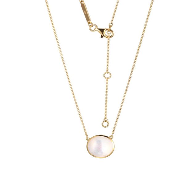 Monte Luna Mother of Pearl Pendant - In 925 Silver With Gold Plating. Image 2 Taylors Jewellers Alliston, ON
