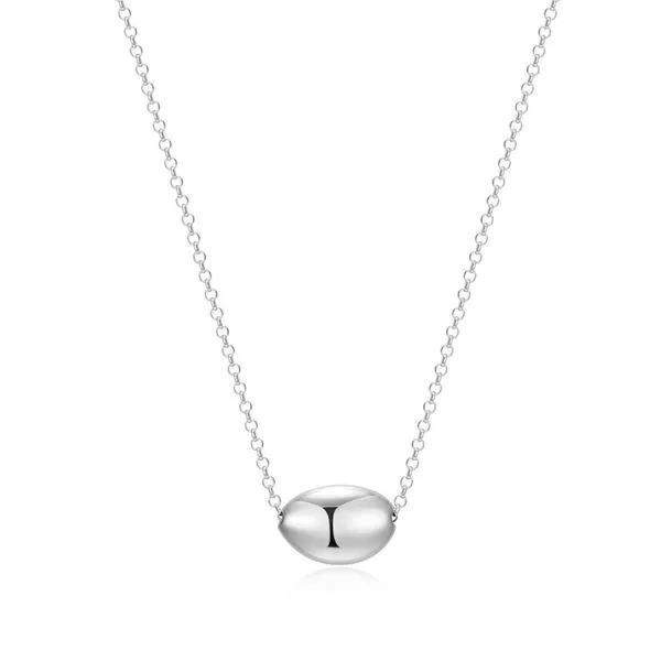 Sterling Silver Pebble Necklace - 16+2