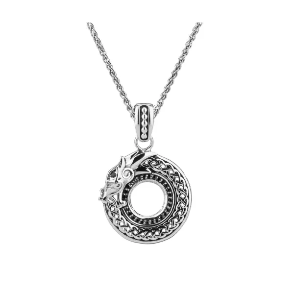 Sterling Celtic Dragon Necklace Taylors Jewellers Alliston, ON