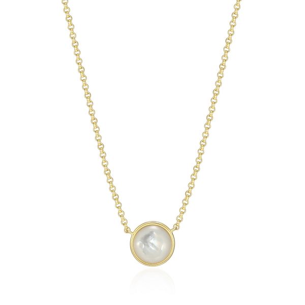White Mother Of Pearl Sterling Silver Necklace Taylors Jewellers Alliston, ON