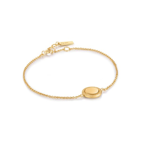 B036-01G Ania Haie Ropes & Dreams Gold Rope Disc Bracelet Taylors Jewellers Alliston, ON