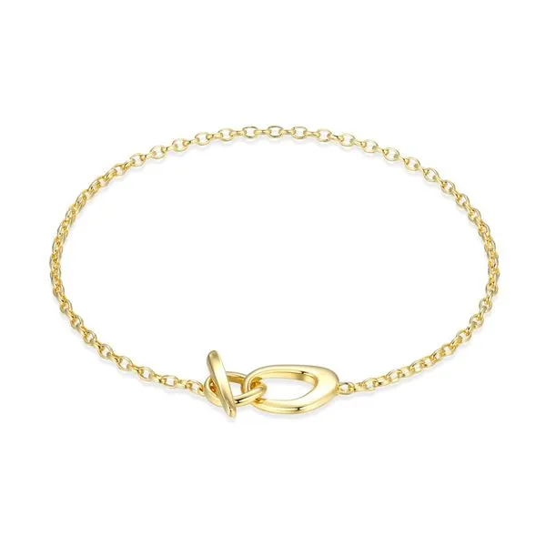 Elle Gold Plated Sterling Silver Bracelet Image 3 Taylors Jewellers Alliston, ON
