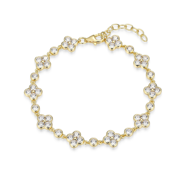 Gold Plated Sterling Tennis Bracelet Taylors Jewellers Alliston, ON