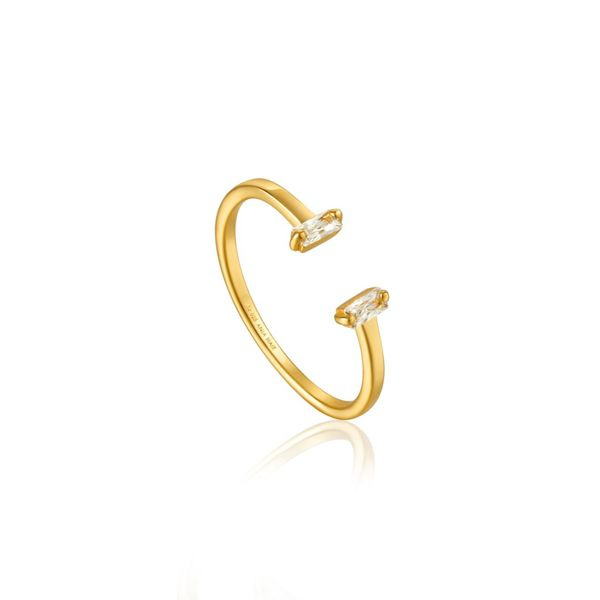 Ania Haie GLOW GETTER ADJUSTABLE RING  in 925 Sterling Silver with 14kt Gold Plating Taylors Jewellers Alliston, ON