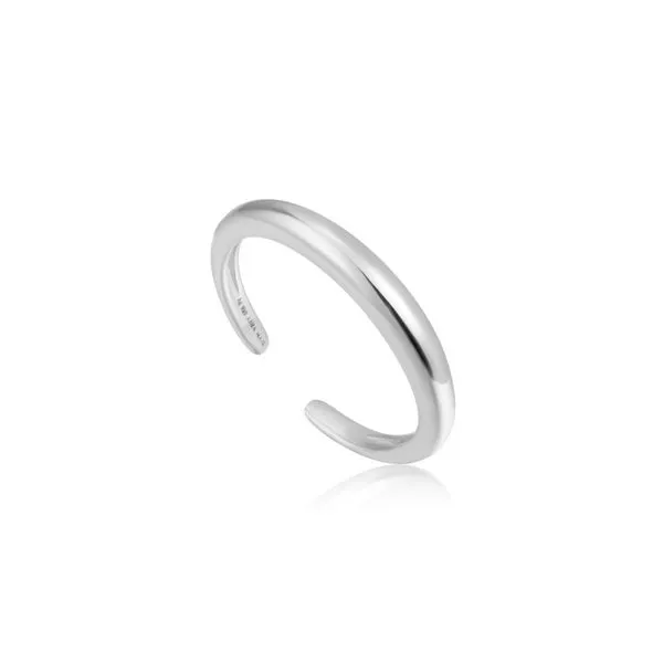 Ania Haie LUXE MINIMALISM ADJUSTABLE RING in 925 Sterling Silver with Rhodium Plating Taylors Jewellers Alliston, ON