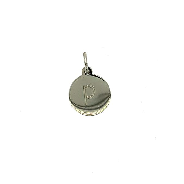 Petite Initial Lower Case Block P in Sterling Silver Taylors Jewellers Alliston, ON