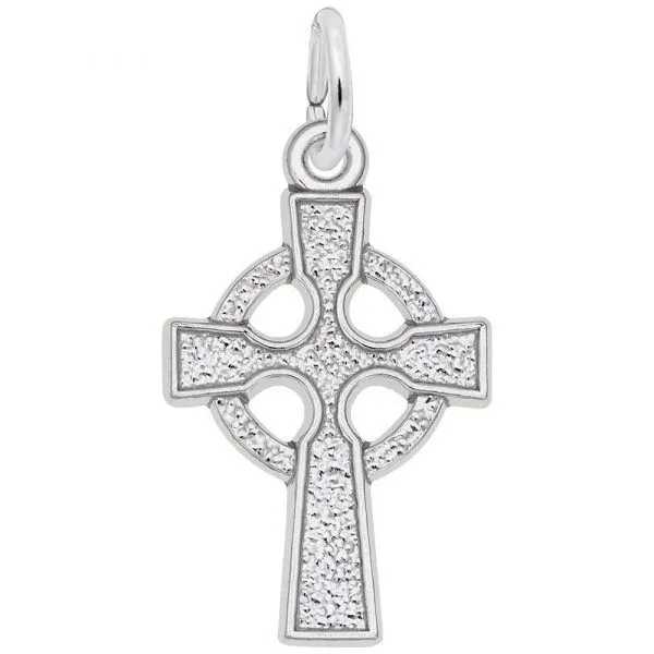 6147 Celtic Cross Silver Charm Taylors Jewellers Alliston, ON