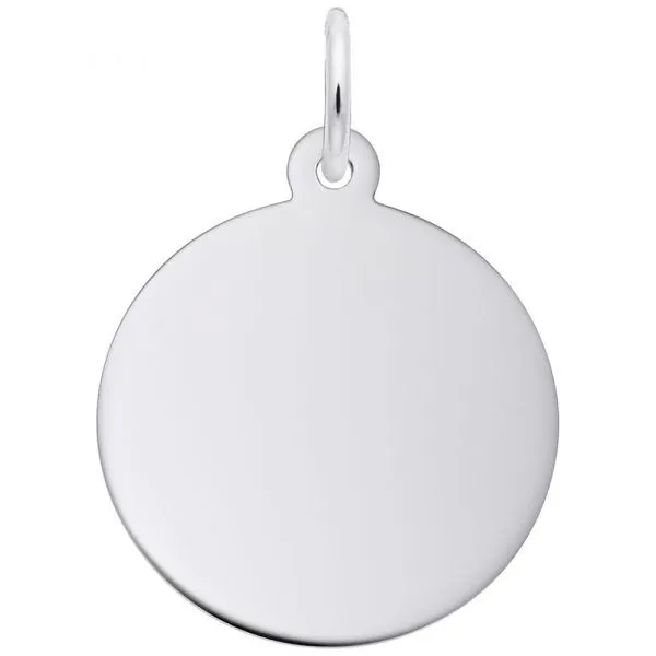 4600 Small Round Disc Classic Series Silver Charm Taylors Jewellers Alliston, ON