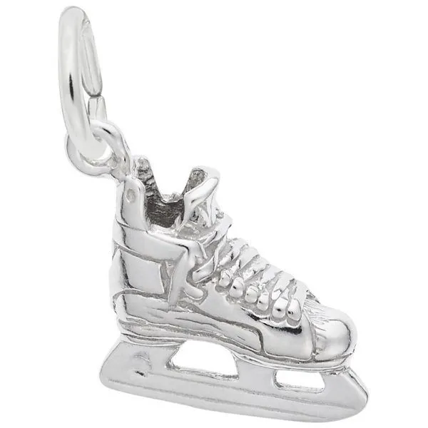 3359 Hockey Skate Silver Charm Taylors Jewellers Alliston, ON