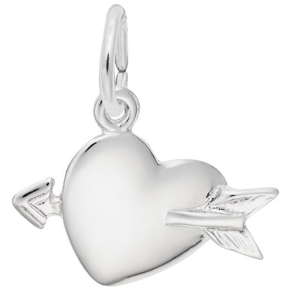 4510 Love Struck Silver Heart Charm Taylors Jewellers Alliston, ON