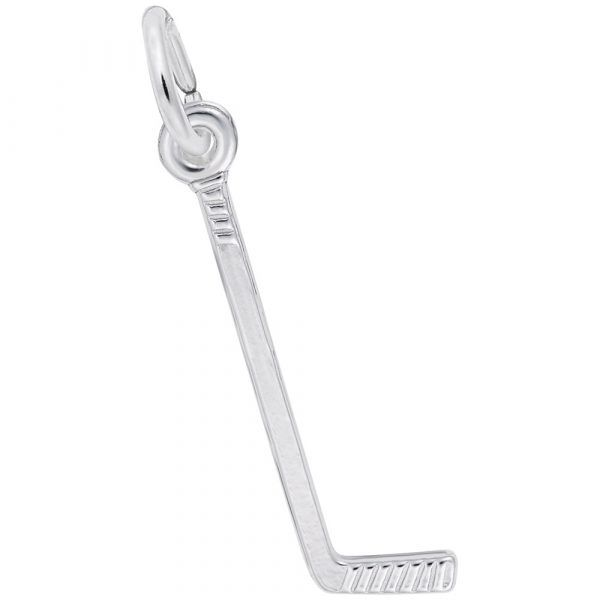 6396 Small Hockey Stick Silver Charm Taylors Jewellers Alliston, ON