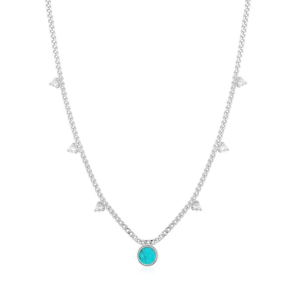 ANIA HAIE TURQUOISE DROP STERLING SILVER NECKLACE Taylors Jewellers Alliston, ON