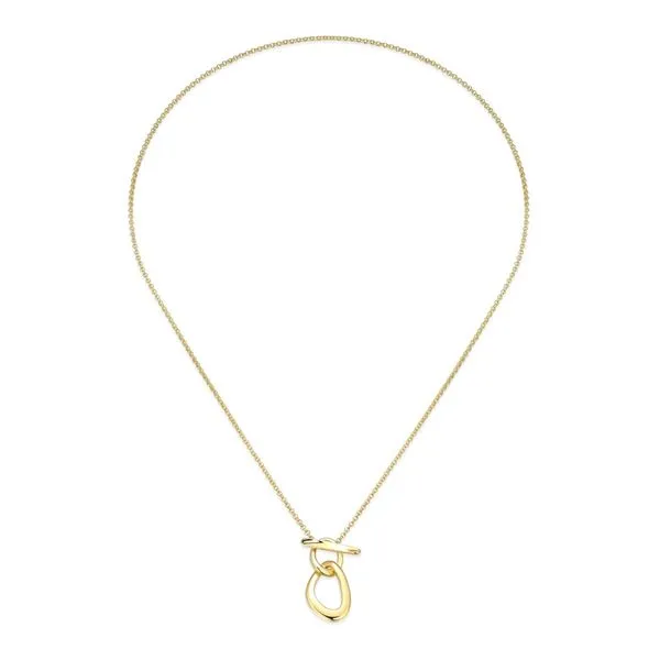 Elle Gold Plated Sterling Silver Toggle Necklace Image 2 Taylors Jewellers Alliston, ON