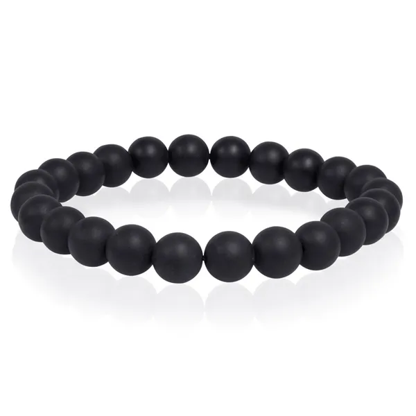 BB-3-M ITALGEM Matte Black Onyx 8MM Bracelet | Taylor's Jewellers Taylors Jewellers Alliston, ON