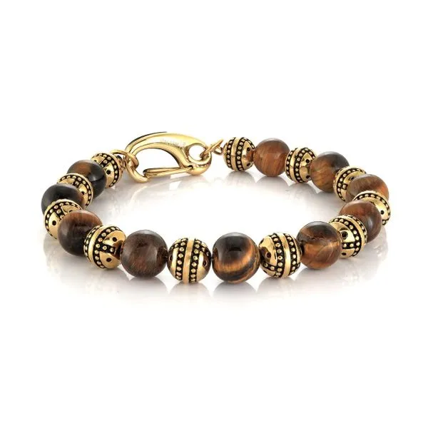 Brown-Tiger's-Eye Clip-Clasp 8.2