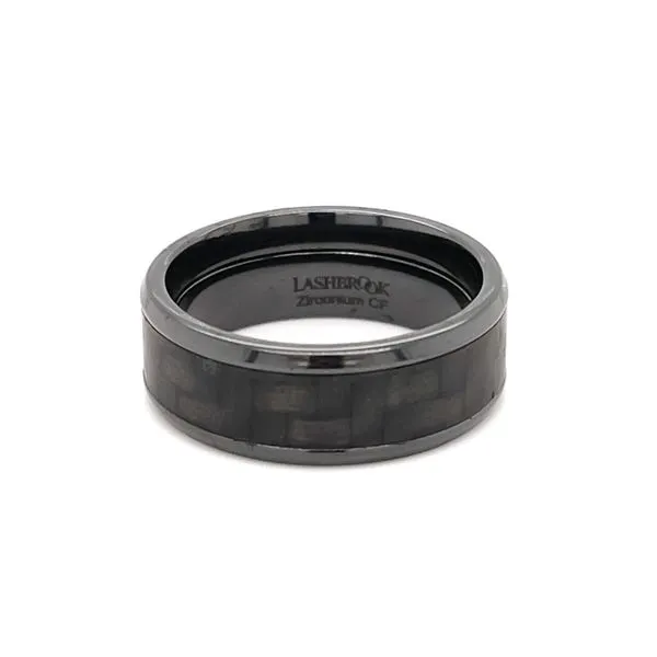 BLACK ZIRCONIUM CARBON FIBER SIZE 9 Taylors Jewellers Alliston, ON