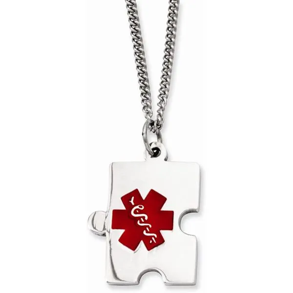 MEDICAL ALERT PUZZLE PIECE NECKLACE Taylors Jewellers Alliston, ON