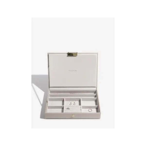 Stackers 73774 Taupe Classic Jewellery Box Image 5 Taylors Jewellers Alliston, ON