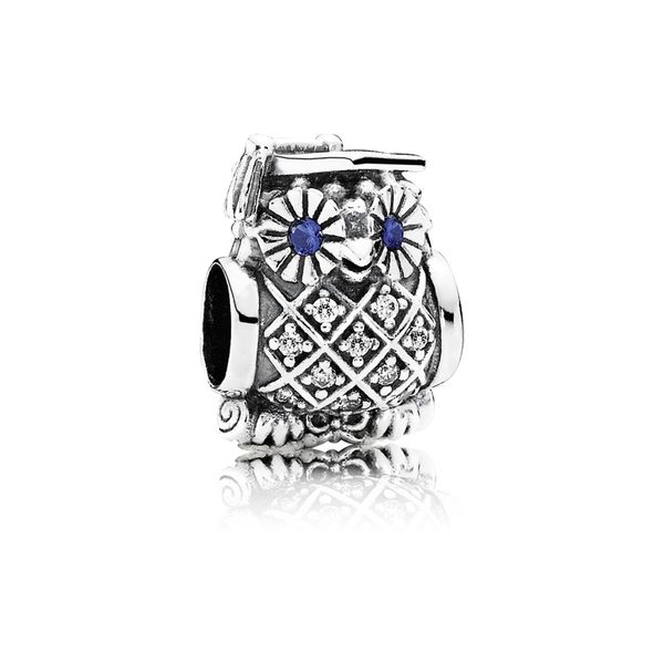 PANDORA 791502NSB Graduate Owl Charm Taylors Jewellers Alliston, ON