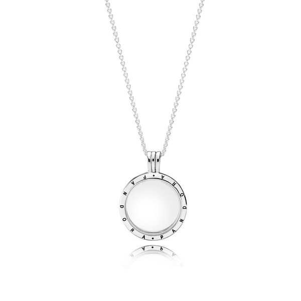 PANDORA 590529-60 Floating Locket, Medium, Sapphire Crystal Glass, 60 cm / 23.6 in Taylors Jewellers Alliston, ON