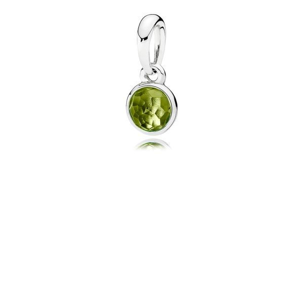 PANDORA 390396PE DROPLET PERIDOT PENDANT Taylors Jewellers Alliston, ON