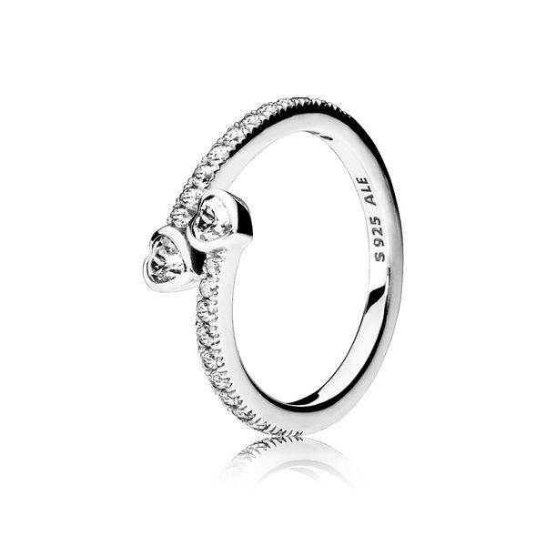 PANDORA 191023CZ-54 Two Sparkling Hearts Ring Size 7 Taylors Jewellers Alliston, ON