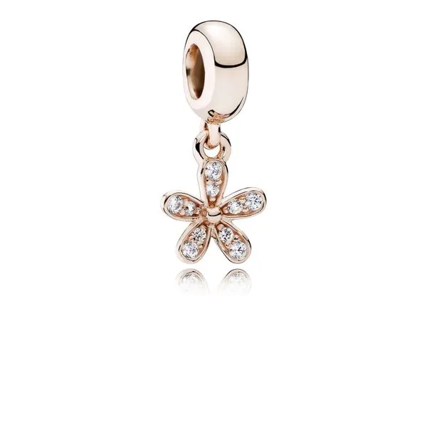 PANDORA 781491CZ Rose Dangle Dazzling Daisy with Clear CZ Charm Taylors Jewellers Alliston, ON