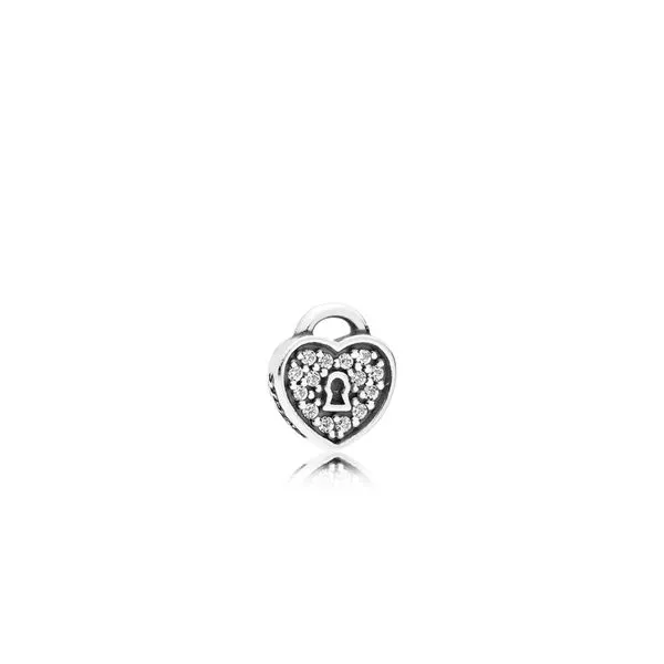 Pandora 792162CZ PANDORA 792162CZ HEART PADLOCK PETITE ELEMENT CHARM Taylors Jewellers Alliston, ON