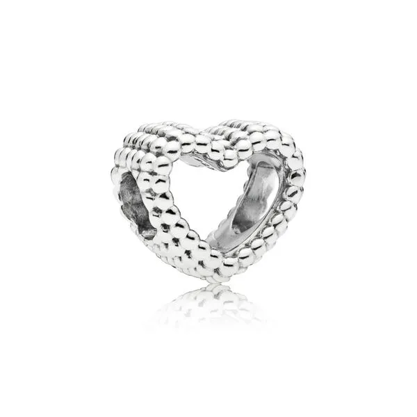 PANDORA 797516 BEADED HEART CHARM Taylors Jewellers Alliston, ON