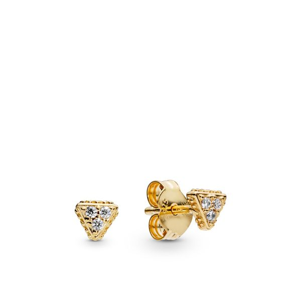 PANDORA SHINE 268030CZ Sparkling Triangle Stud Earrings Taylors Jewellers Alliston, ON
