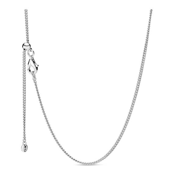 PANDORA 398283-60 STERLING SILVER CHAIN WITH SLIDING CLASP SIZE 23.6