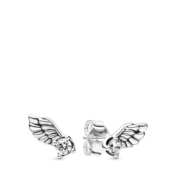PANDORA 298501C01 Sparkling Angel Wings Earrings Taylors Jewellers Alliston, ON