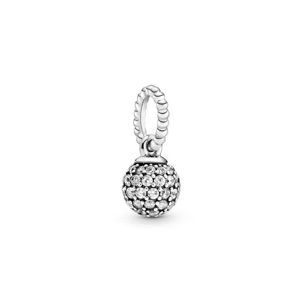 PANDORA 398690C01 PAVÉ BALL CZ STERLING SILVER PENDANT Taylors Jewellers Alliston, ON