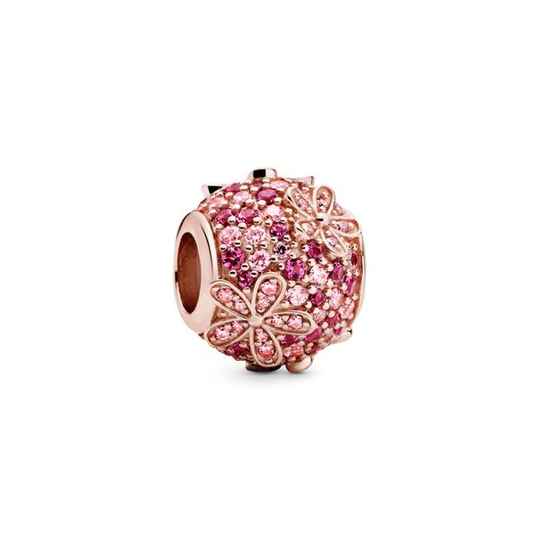 PANDORA ROSE 788797C01 Pink Pavé Daisy Flower Charm Taylors Jewellers Alliston, ON