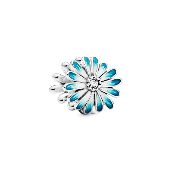 PANDORA 798775C01 BLUE DAISY FLOWER CHARM Taylors Jewellers Alliston, ON