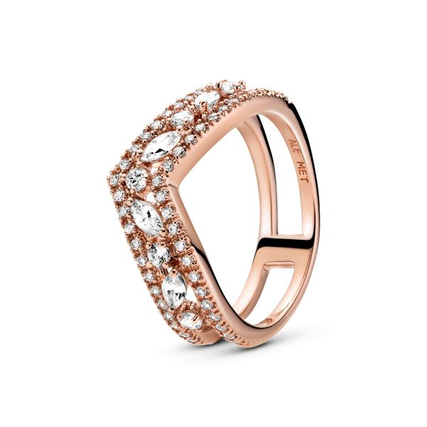 PANDORA ROSE 189095C01-52 Sparkling Marquise Double Size 6 Taylors Jewellers Alliston, ON