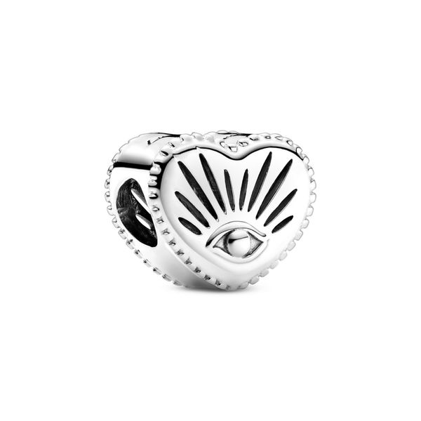 PANDORA 799179C00  STERLING SILVER ALL-SEEING EYE & HEART CHARM Taylors Jewellers Alliston, ON