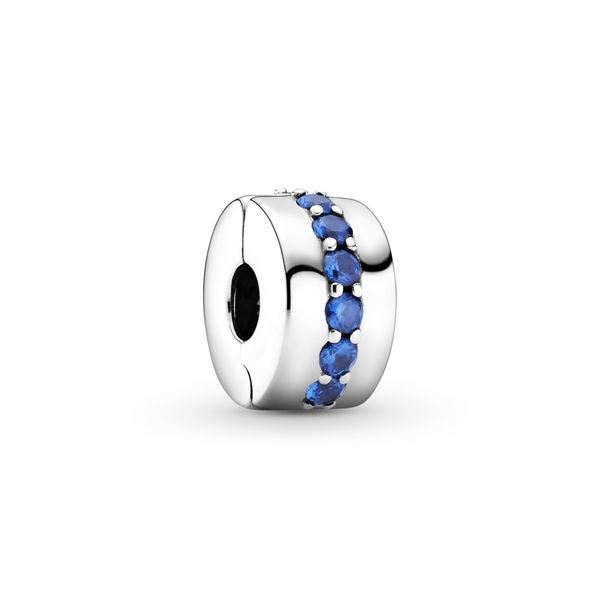 PANDORA 791972C01 Blue Sparkle Clip Charm Taylors Jewellers Alliston, ON